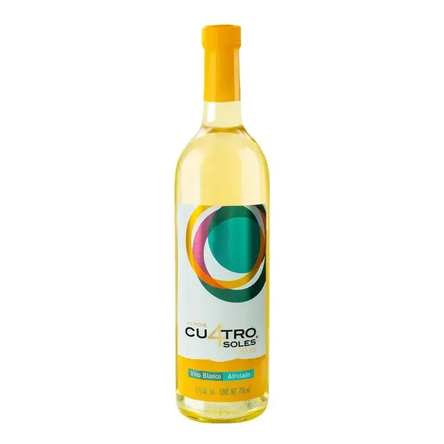 VINO BLANCO CUATRO SOLES AFRUTADO 750 ML