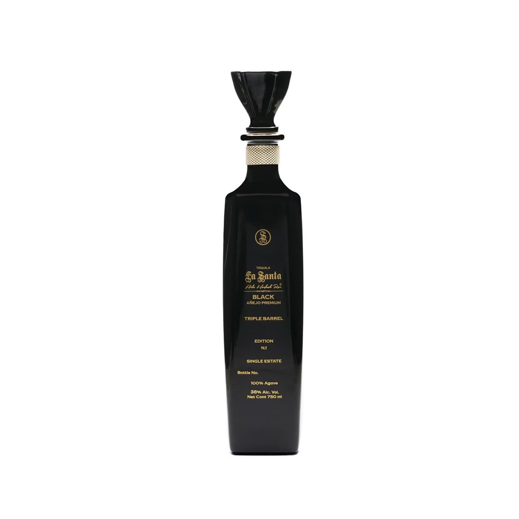 TEQ LA SANTA BLACK 750 ML